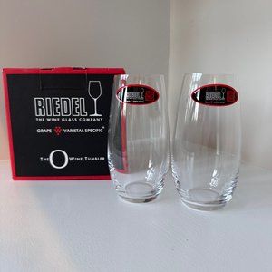 Riedel “O” Wine Crystal Glass Tumbler, Champagne, Set of 2